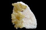 Yellow Calcite On Scolecite (Zeolite) Sprays - Maharashtra, India #168709-1